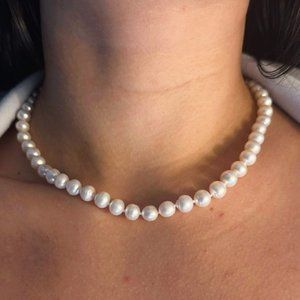 NWT EFFY White Cultured Freshwater Pearl 18" Necklace